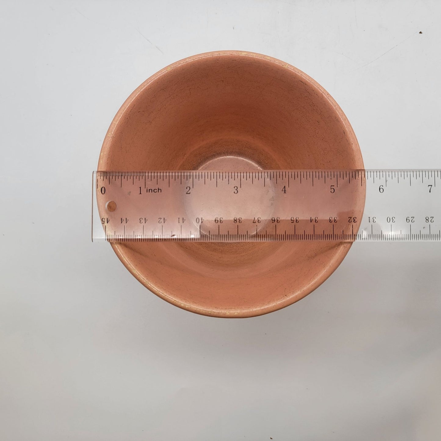 Vintage Metlox Pottery Mission Bell Planter Peach Glaze