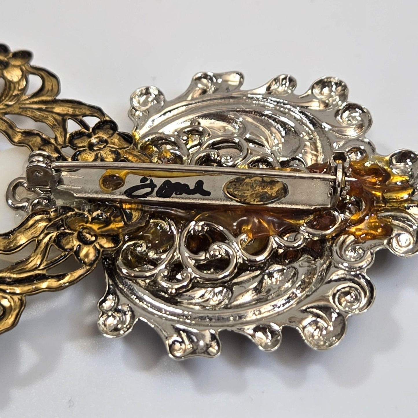 Vintage Signed Jane Angels Of Love My Name Is Hope  Brooch