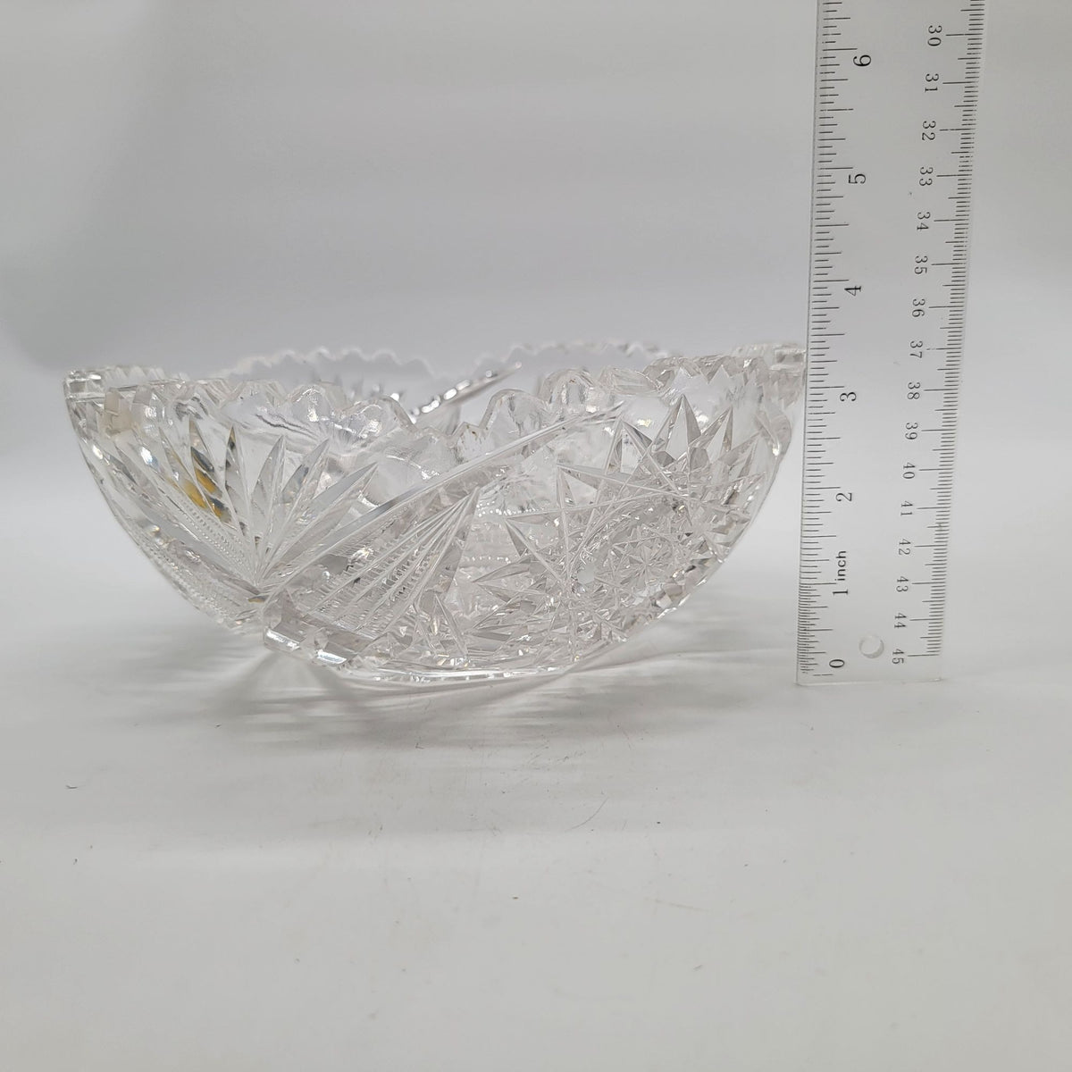 American Brilliant Cut Glass Bowl 10"