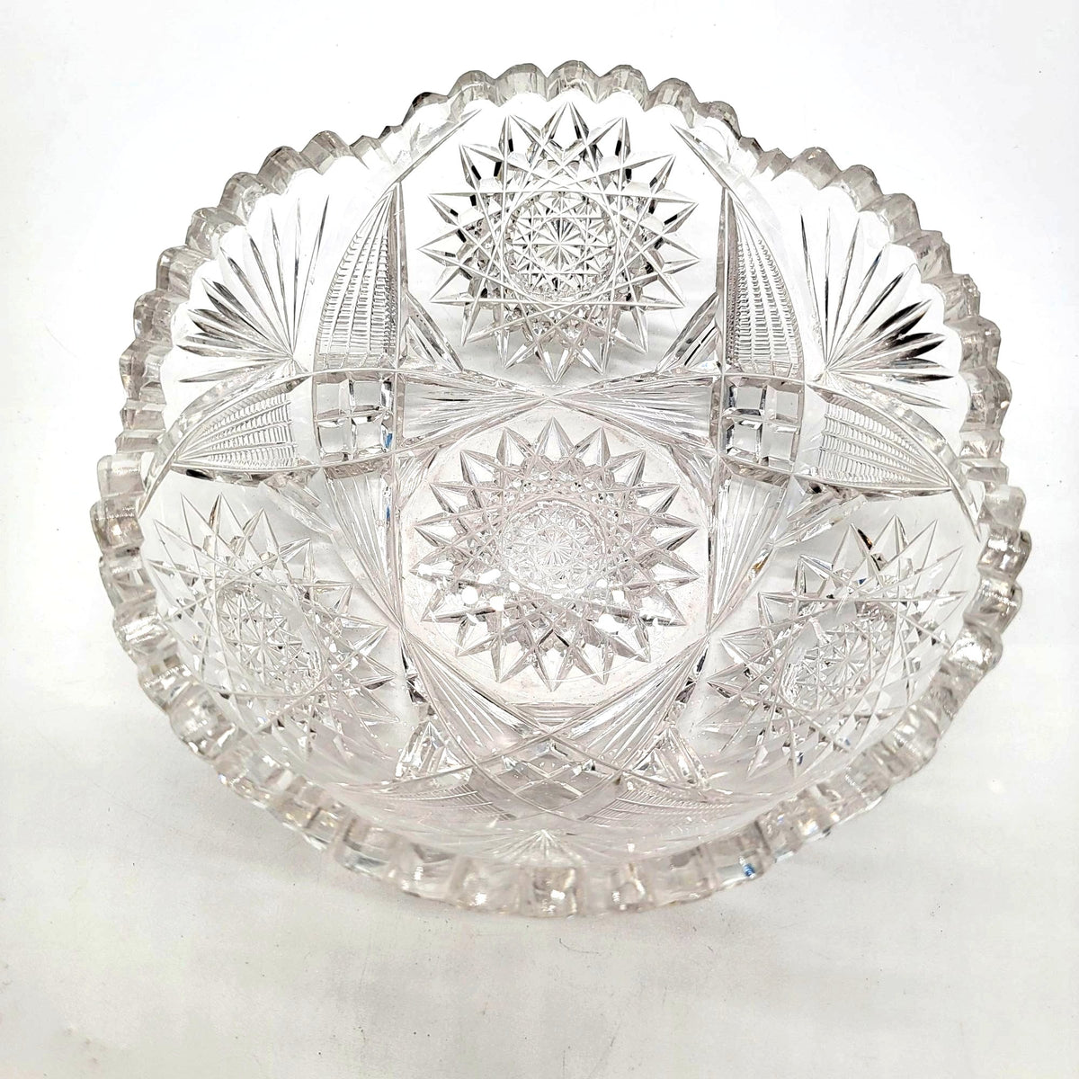 American Brilliant Cut Glass Bowl 10"