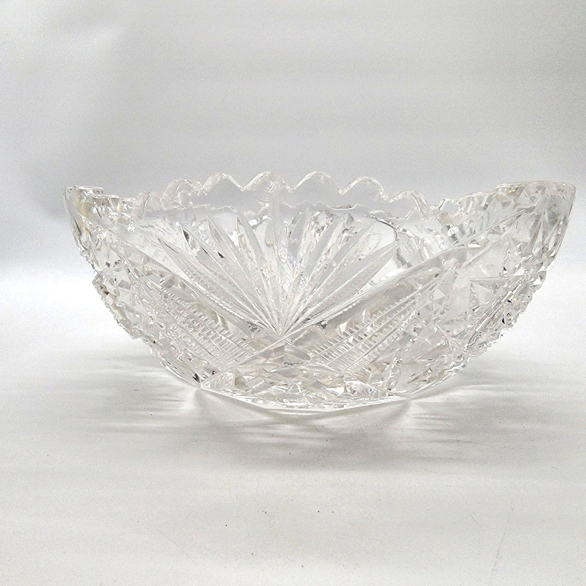 American Brilliant Cut Glass Bowl 10"