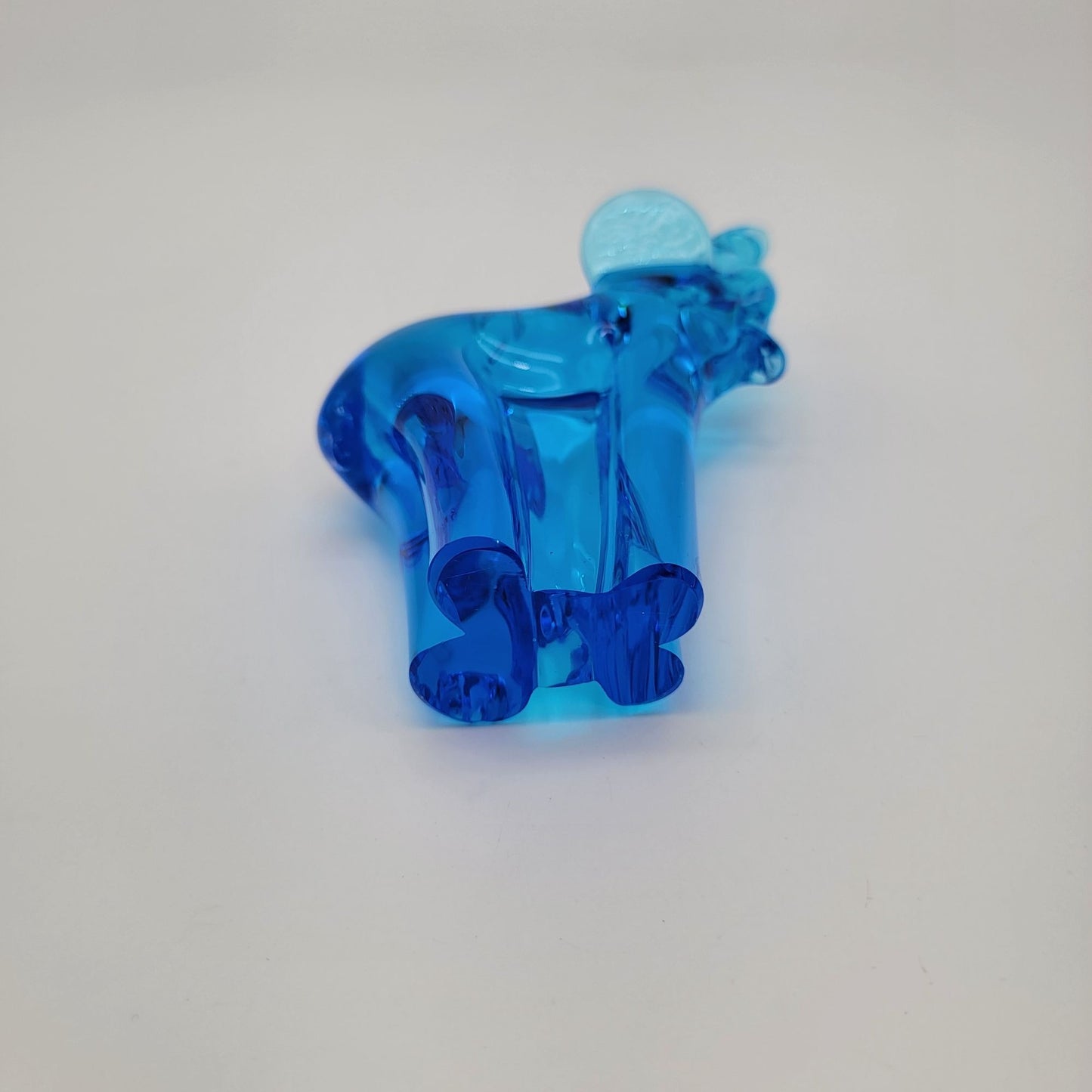 Vintage V.Nason & Co. Murano Art Glass Blue Elephant Sculpture