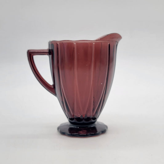 Hazel Atlas Amethyst Glass Newport Hairpin Creamer
