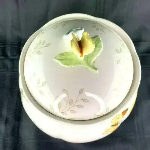 2000s Medium Lenox Butterfly Meadows Canister Cookie Jar