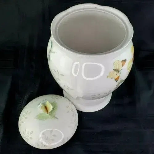 2000s Medium Lenox Butterfly Meadows Canister Cookie Jar