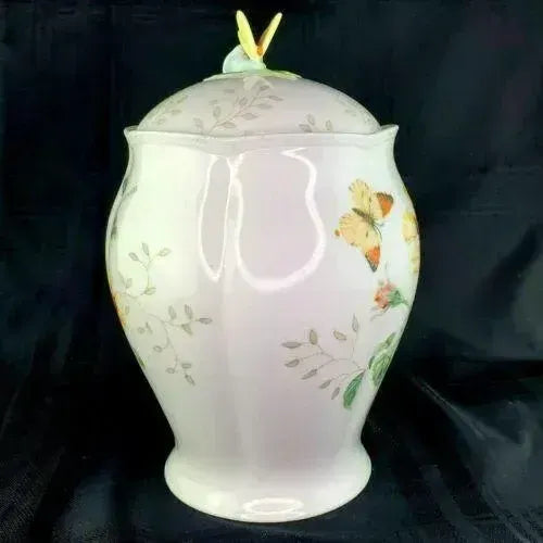 2000s Medium Lenox Butterfly Meadows Canister Cookie Jar