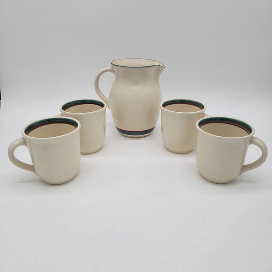 Pfaltzgraff Sunrise Pitcher & Cups