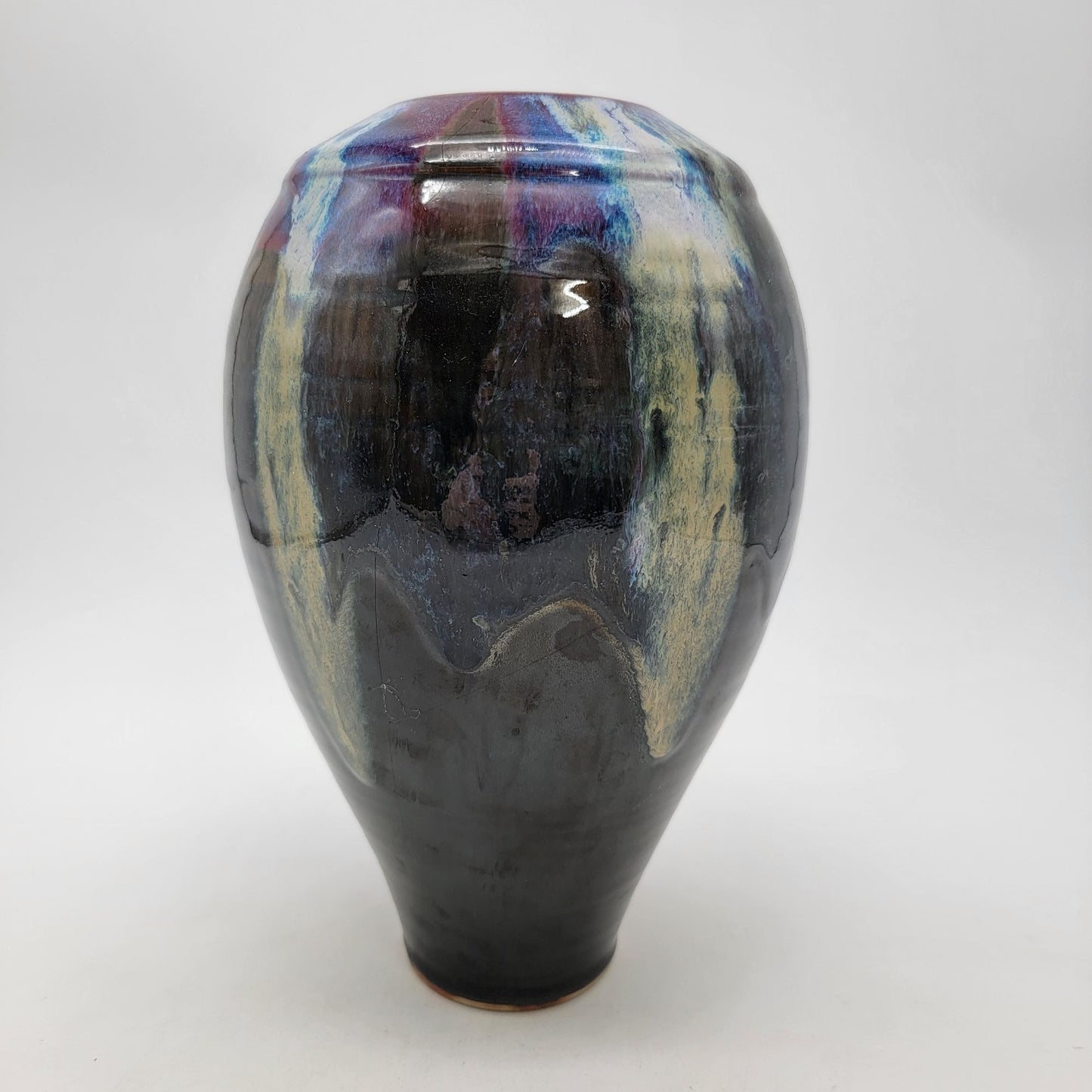 Vintage 1999 Large Orcas Islands Pottery Vase Signed By Artist