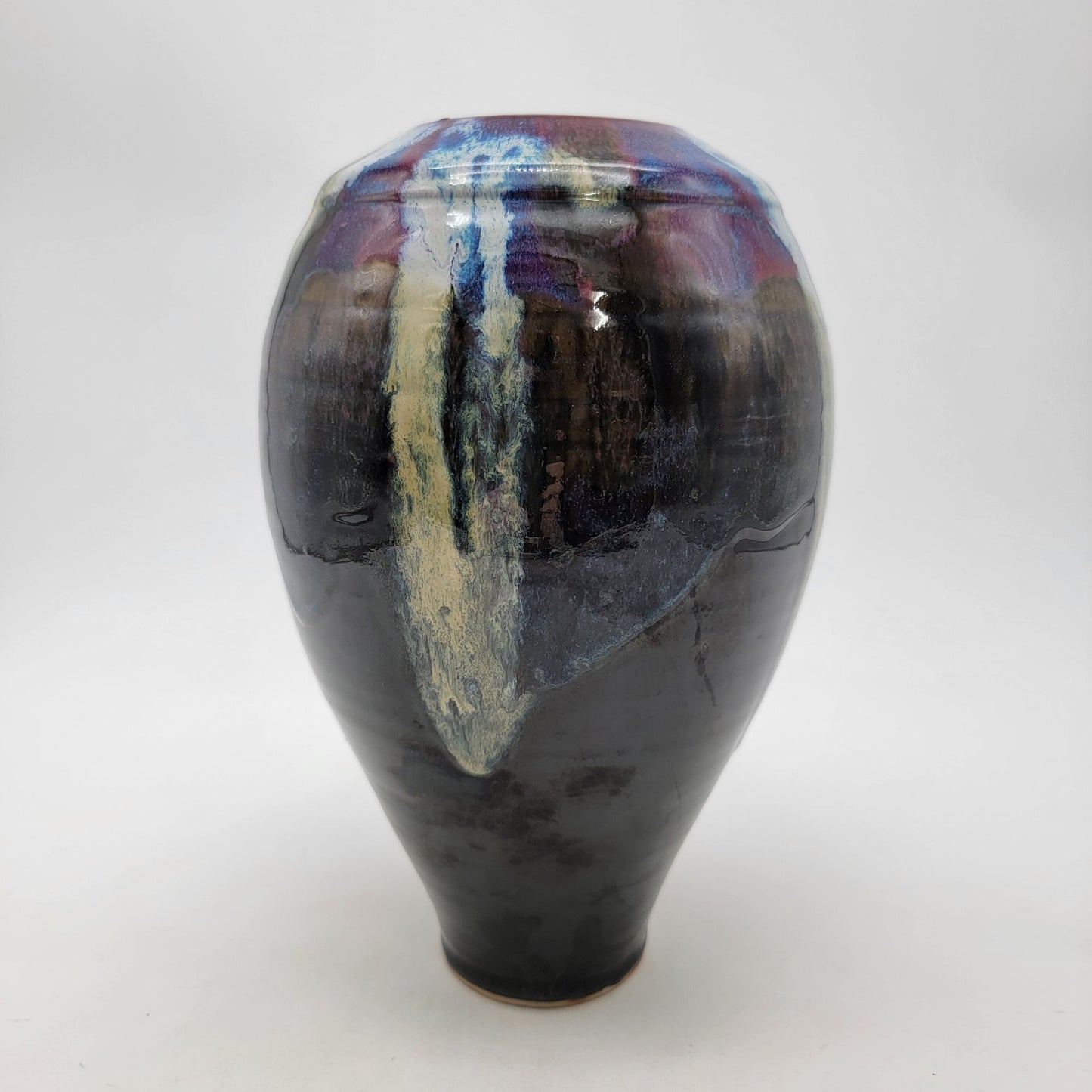 Vintage 1999 Large Orcas Islands Pottery Vase Signed By Artist