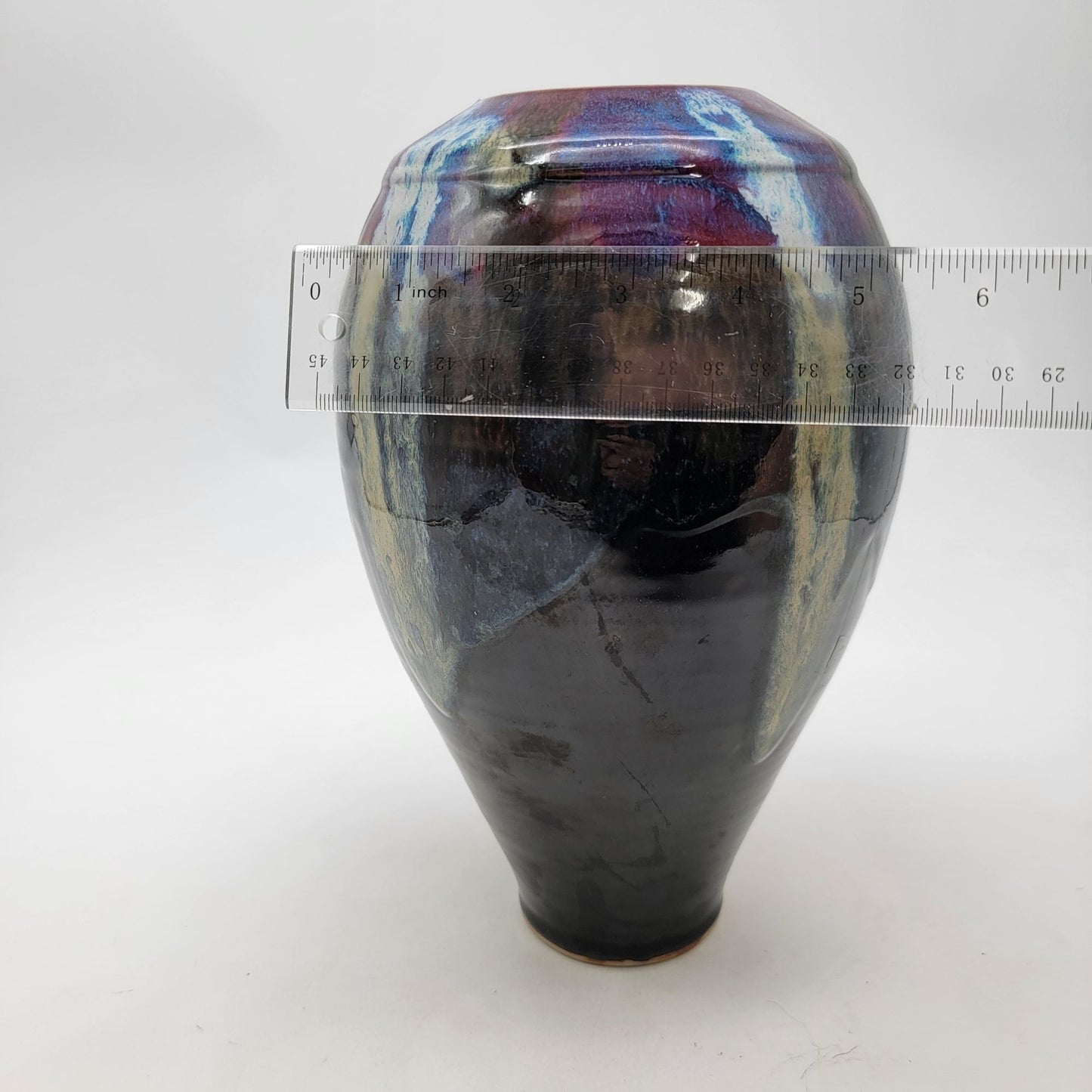 Vintage 1999 Large Orcas Islands Pottery Vase Signed By Artist