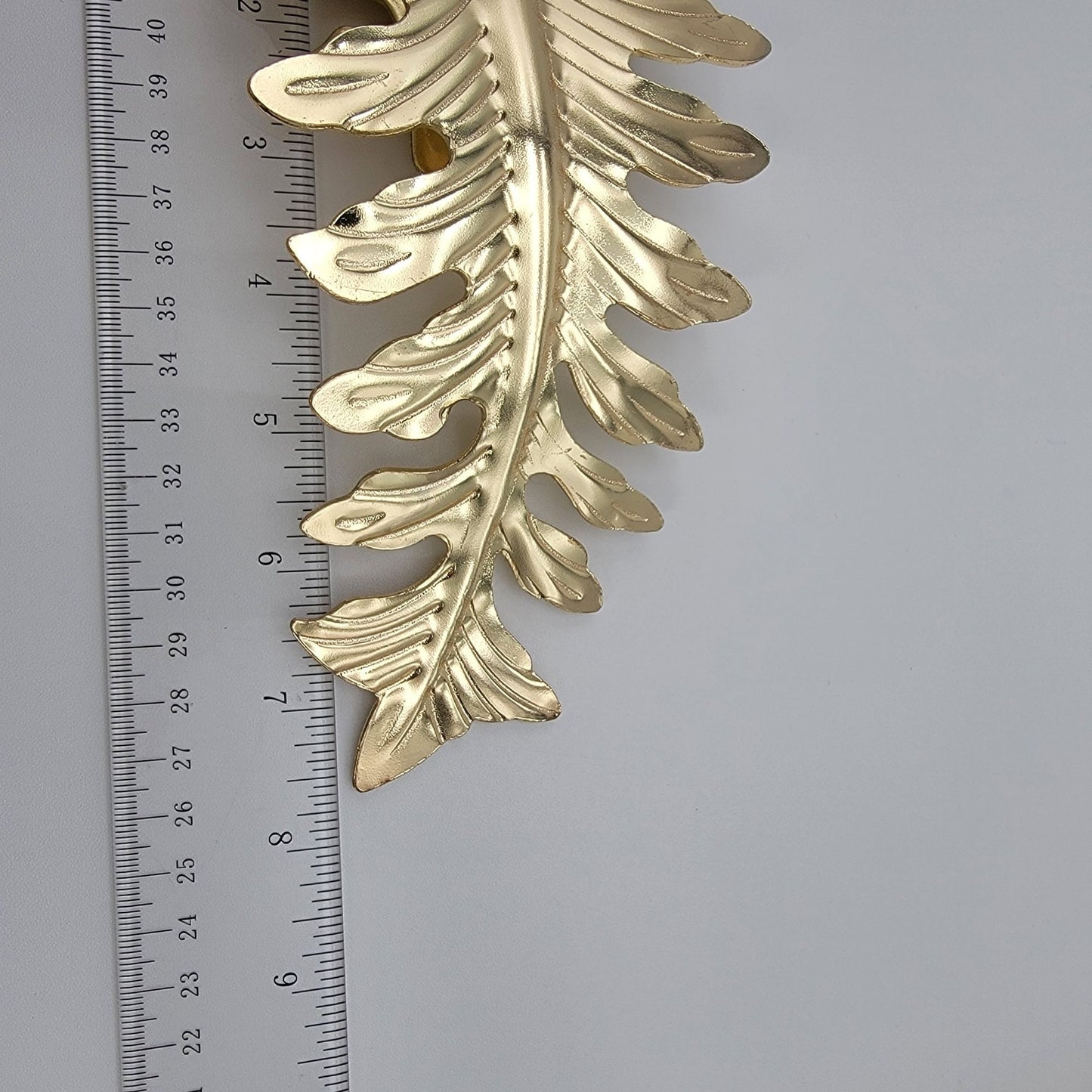 Vintage Brass Leaf Curtain Tie Backs Set Of 2