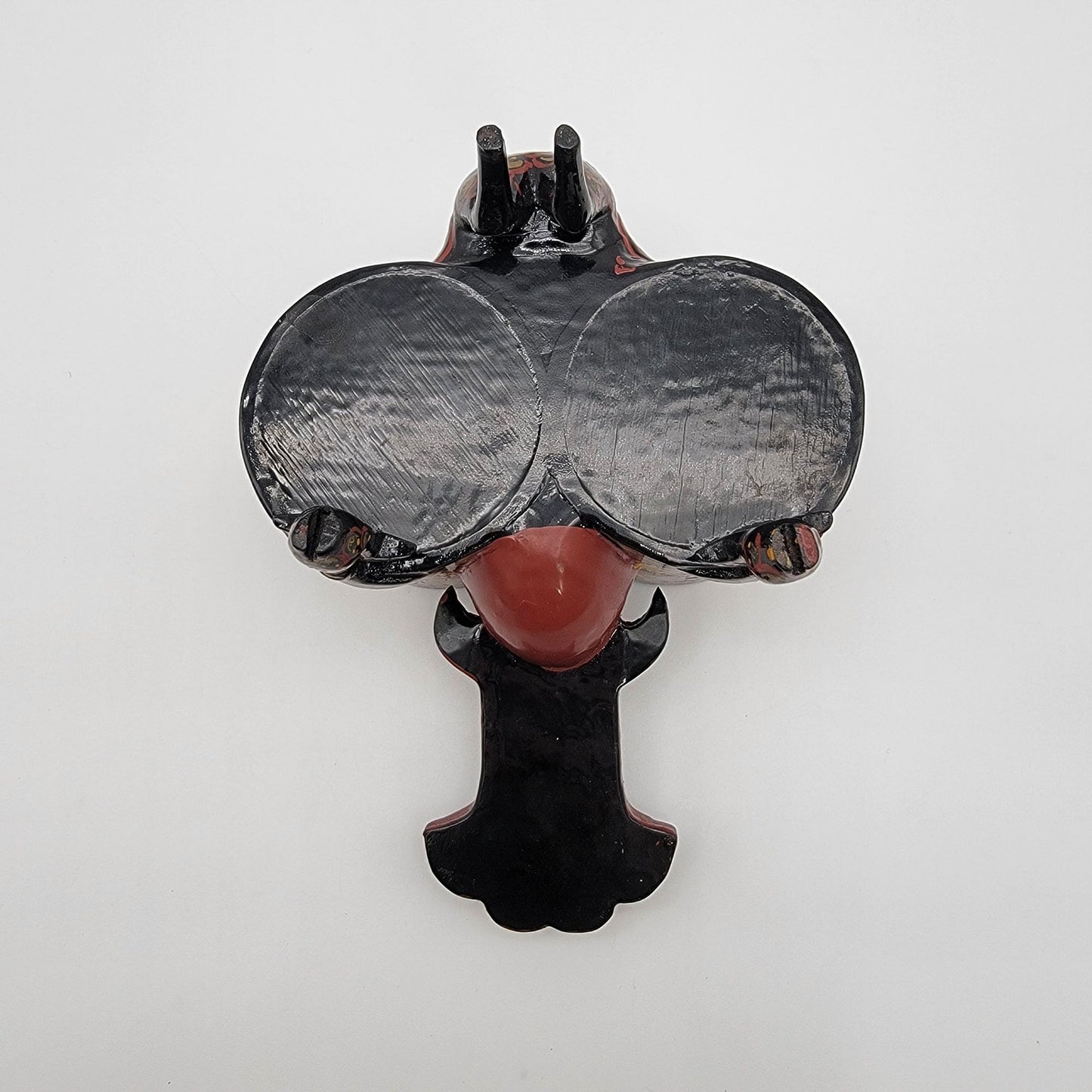 Vintage Chu Warring States Phoenix Bird Jingzhou Lacquer Ware Ceremonial Cup Reproduction