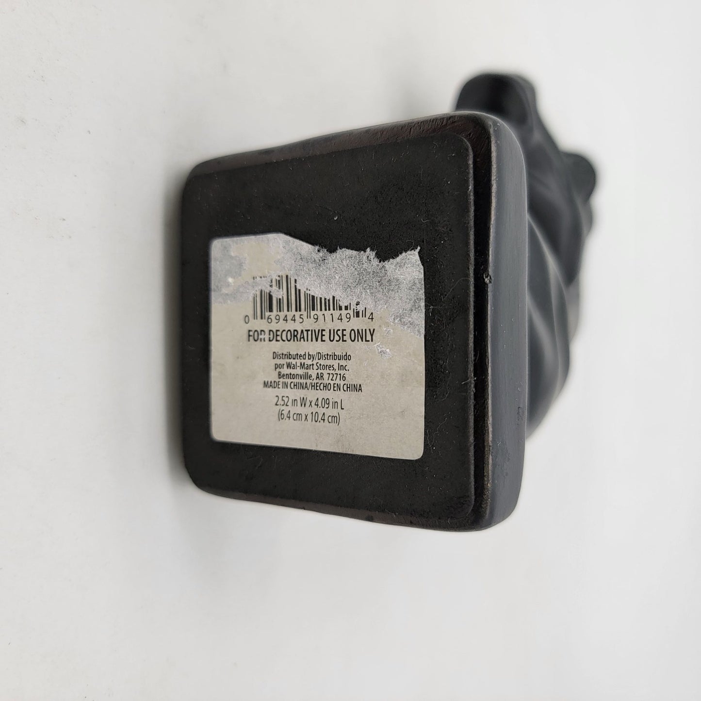 Black Ceramic Horse Head Statue Knight Chess Piece