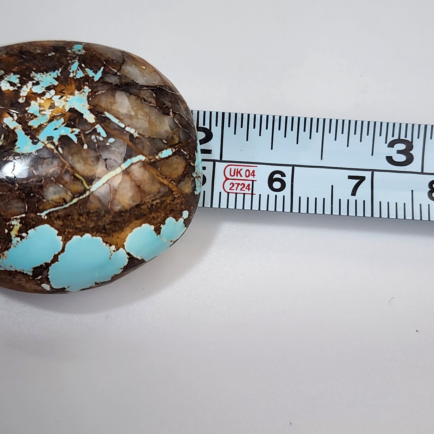 Artisan Royston Turquoise Gemstone Pendant With Rustic Brown Matrix