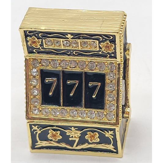 Objet D'Art One Armed Bandito Slot Machine Trinket Box Artform No. 14