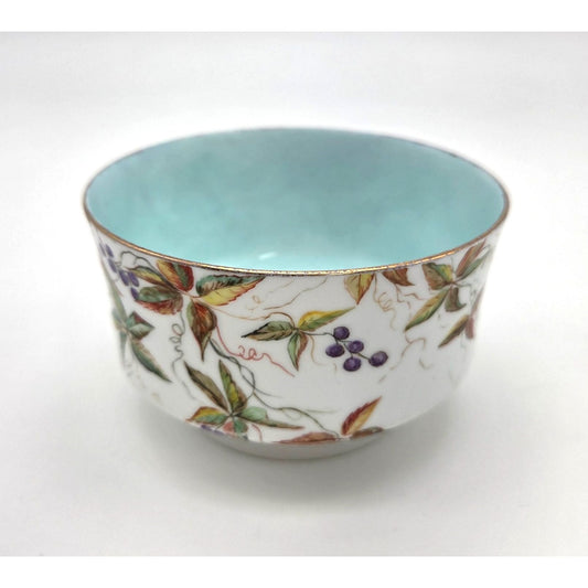 Antique Porcelain Chawan Japanese Tea Bowl Turquoise Blue