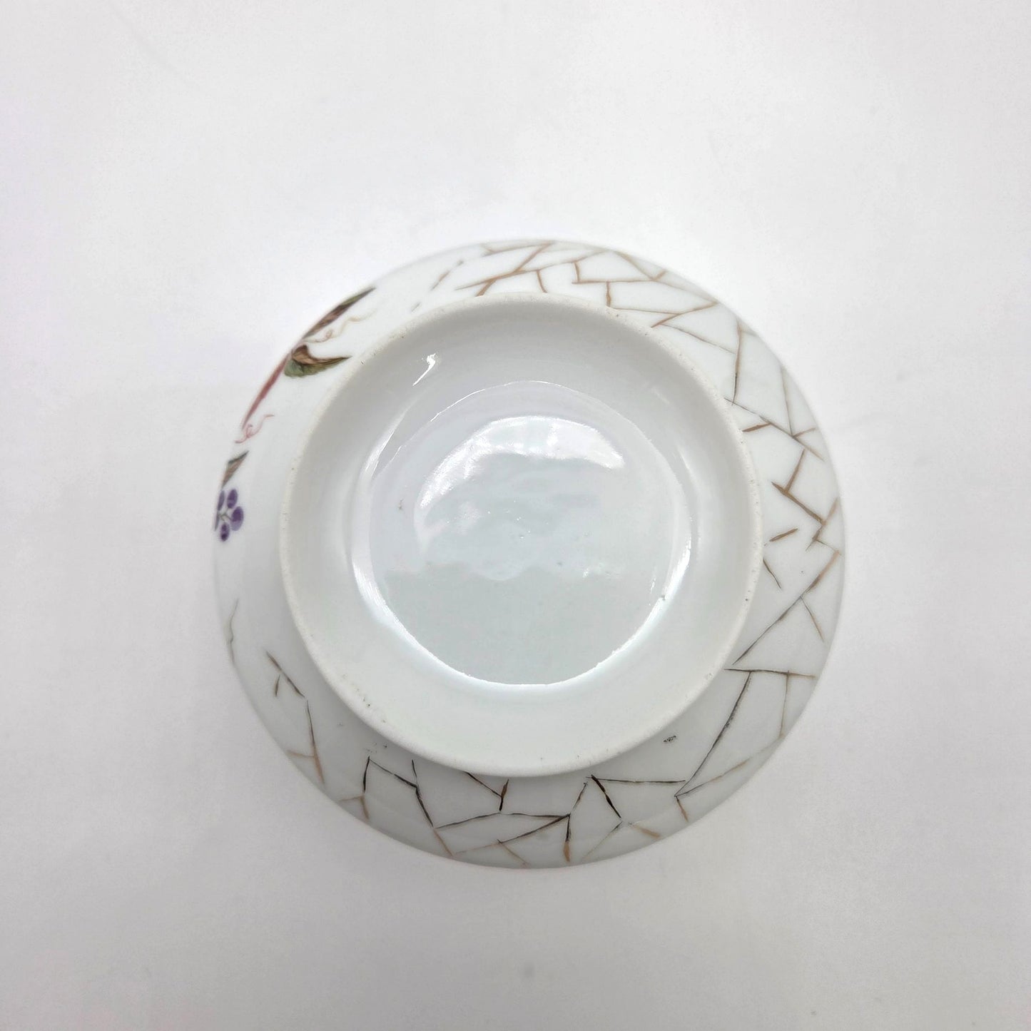 Antique Porcelain Chawan Japanese Tea Bowl Turquoise Blue