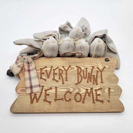 1990s Dan Dee Every Bunny Welcome Sign