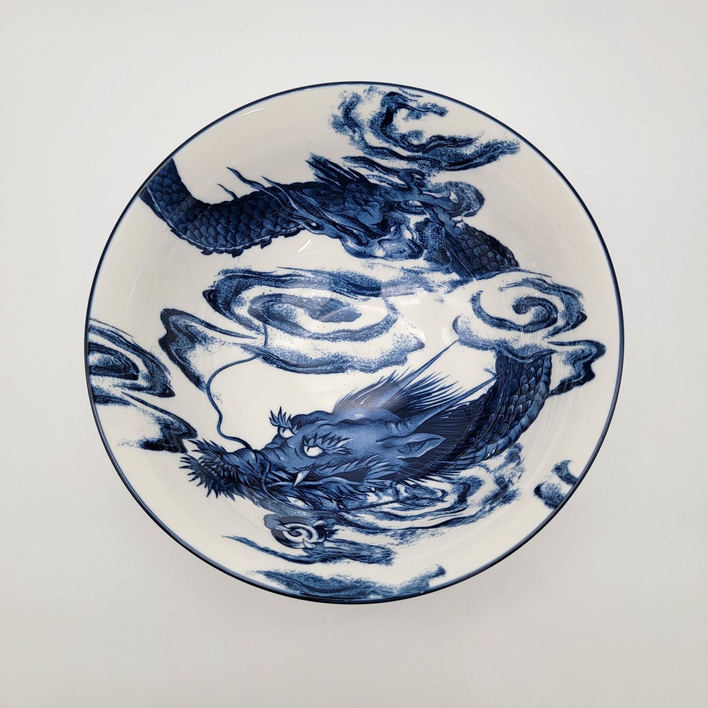 SH Home Blue & White Dragon Ramen Noodle Bowl