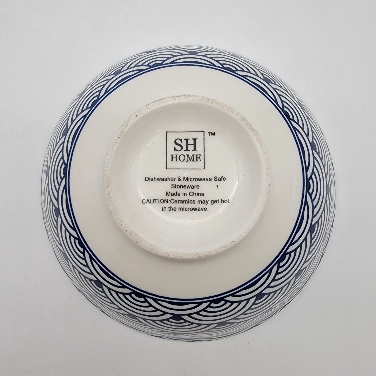 SH Home Blue & White Dragon Ramen Noodle Bowl