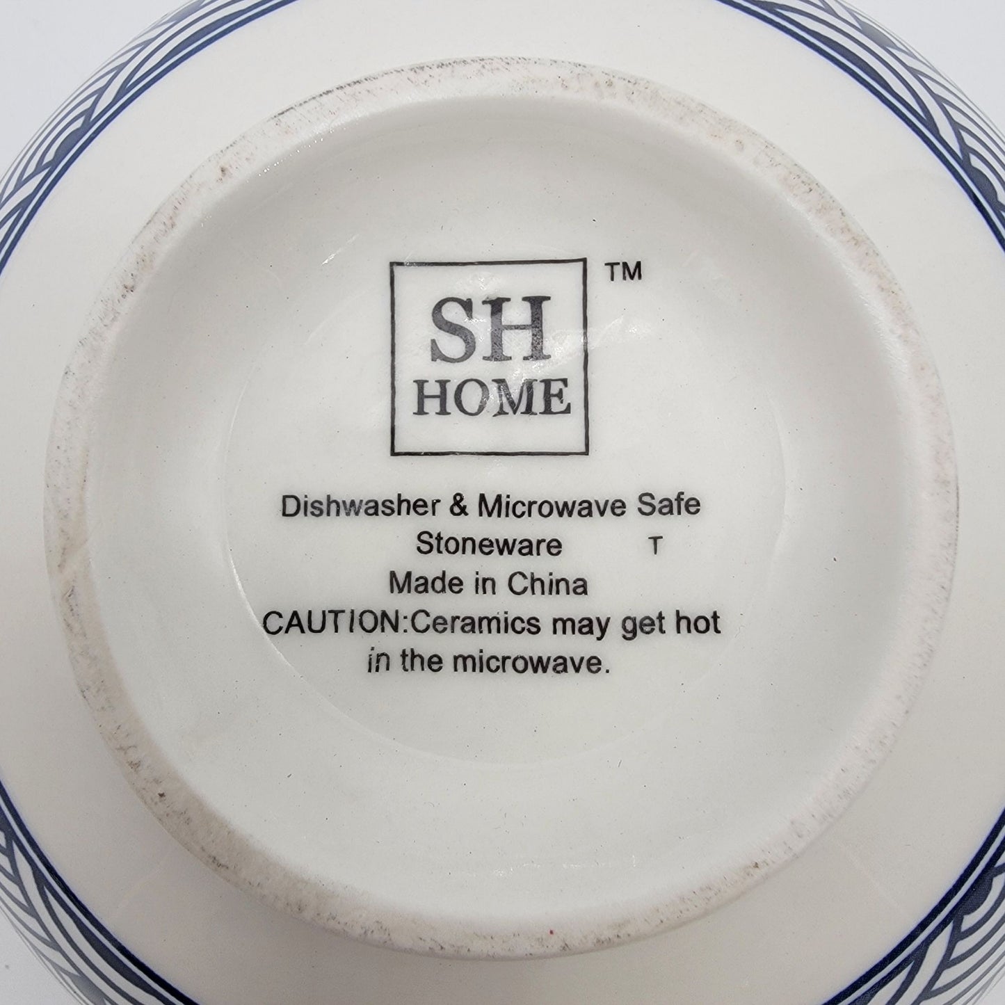 SH Home Blue & White Dragon Ramen Noodle Bowl