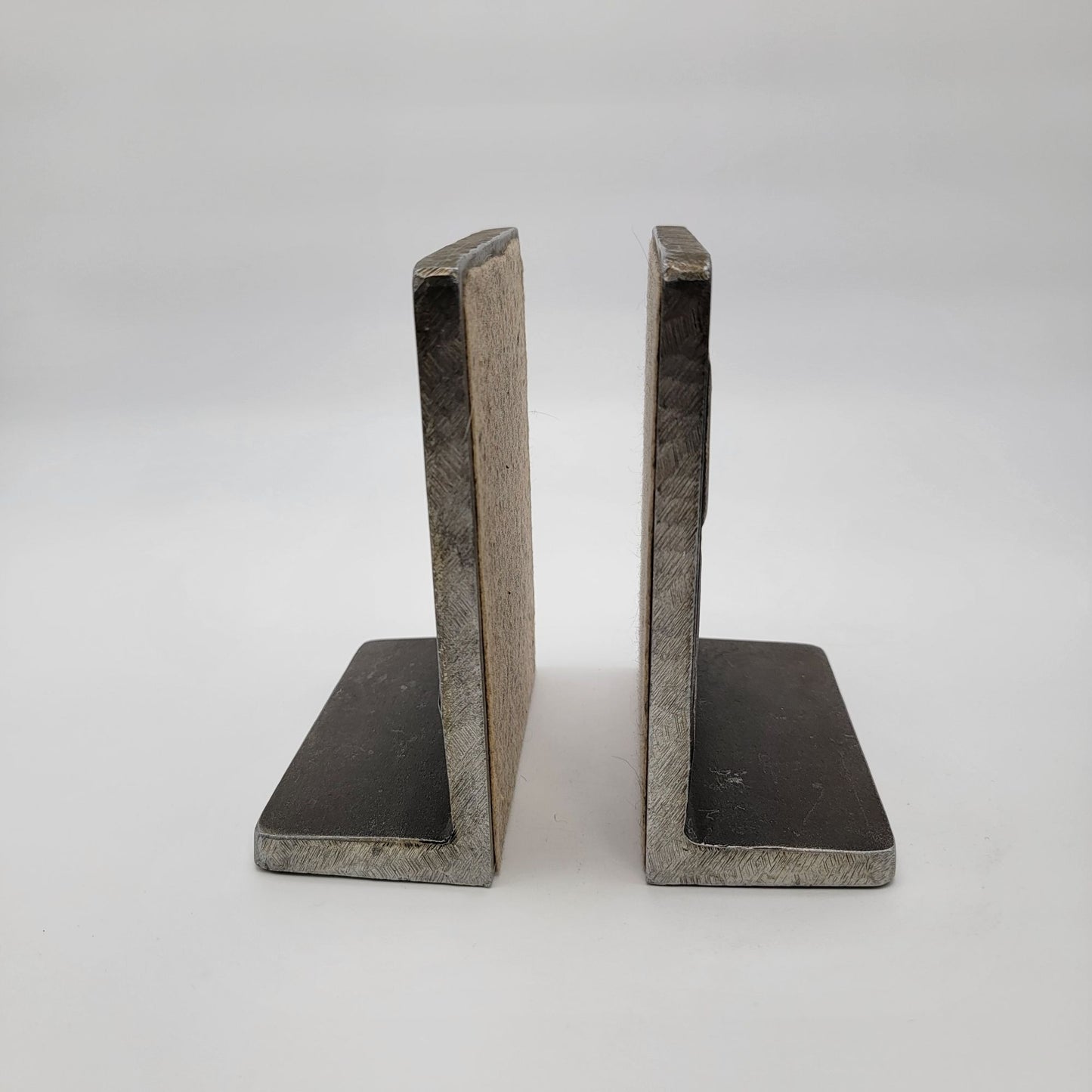 Vintage 1960's BRUCE FOX Pair of Cast Aluminum Alloy Bookends Flying Mallard DUCK w Cattails
