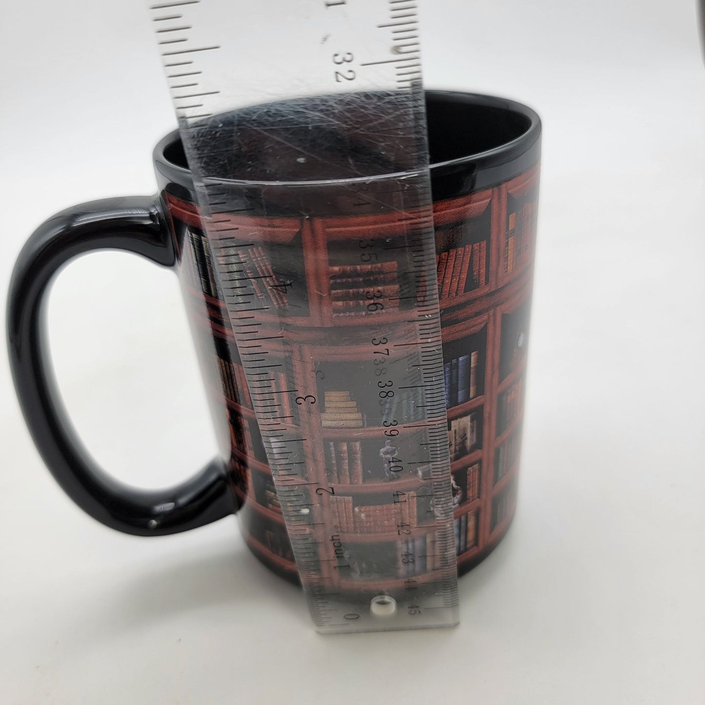 Library Bookshelf Print Coffee Tea Mug