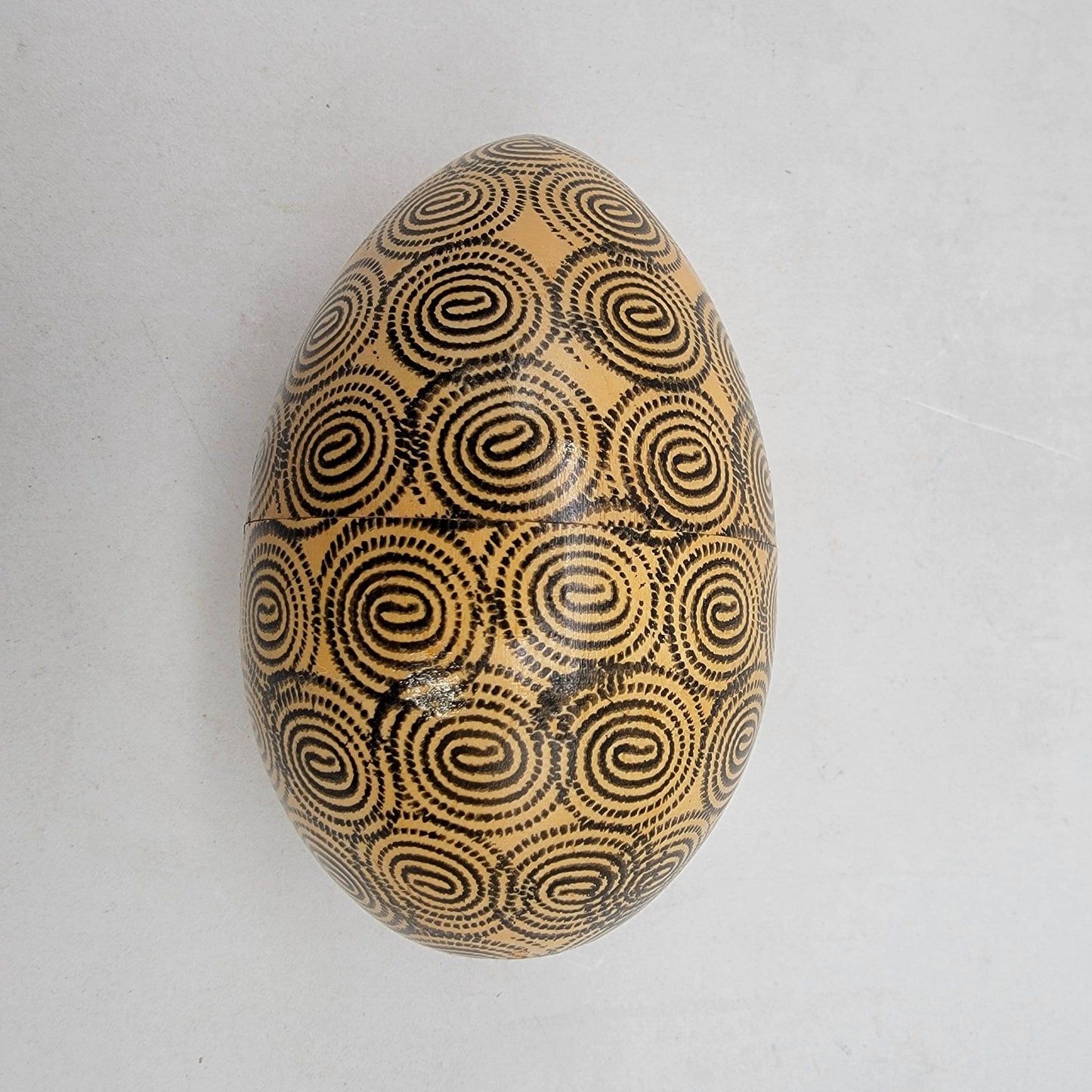 Ukrainian Matryoshka Nesting Dolls Wood Folk Art Egg Set Of 3 Hand-Painted