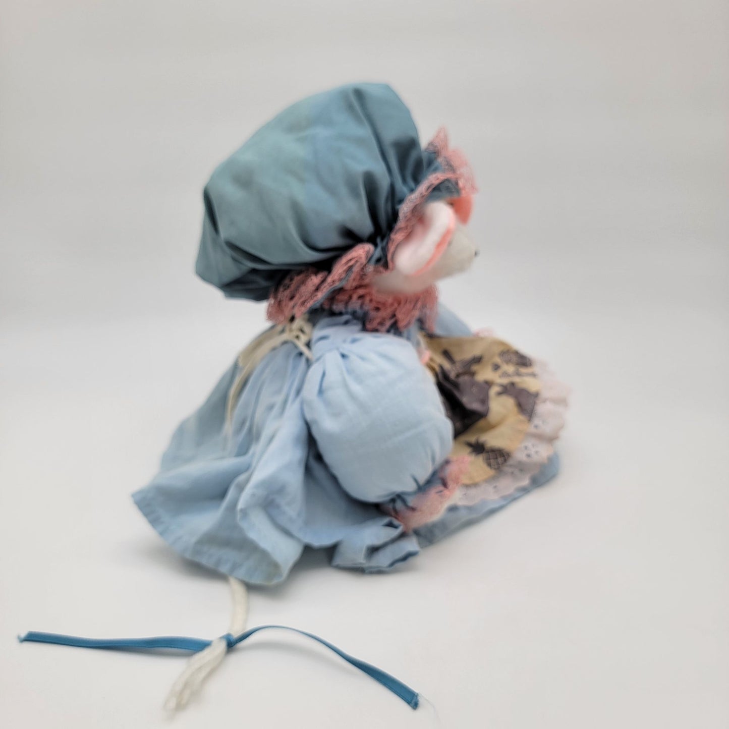 Vintage Handmade Granny Mouse Plush Handmade