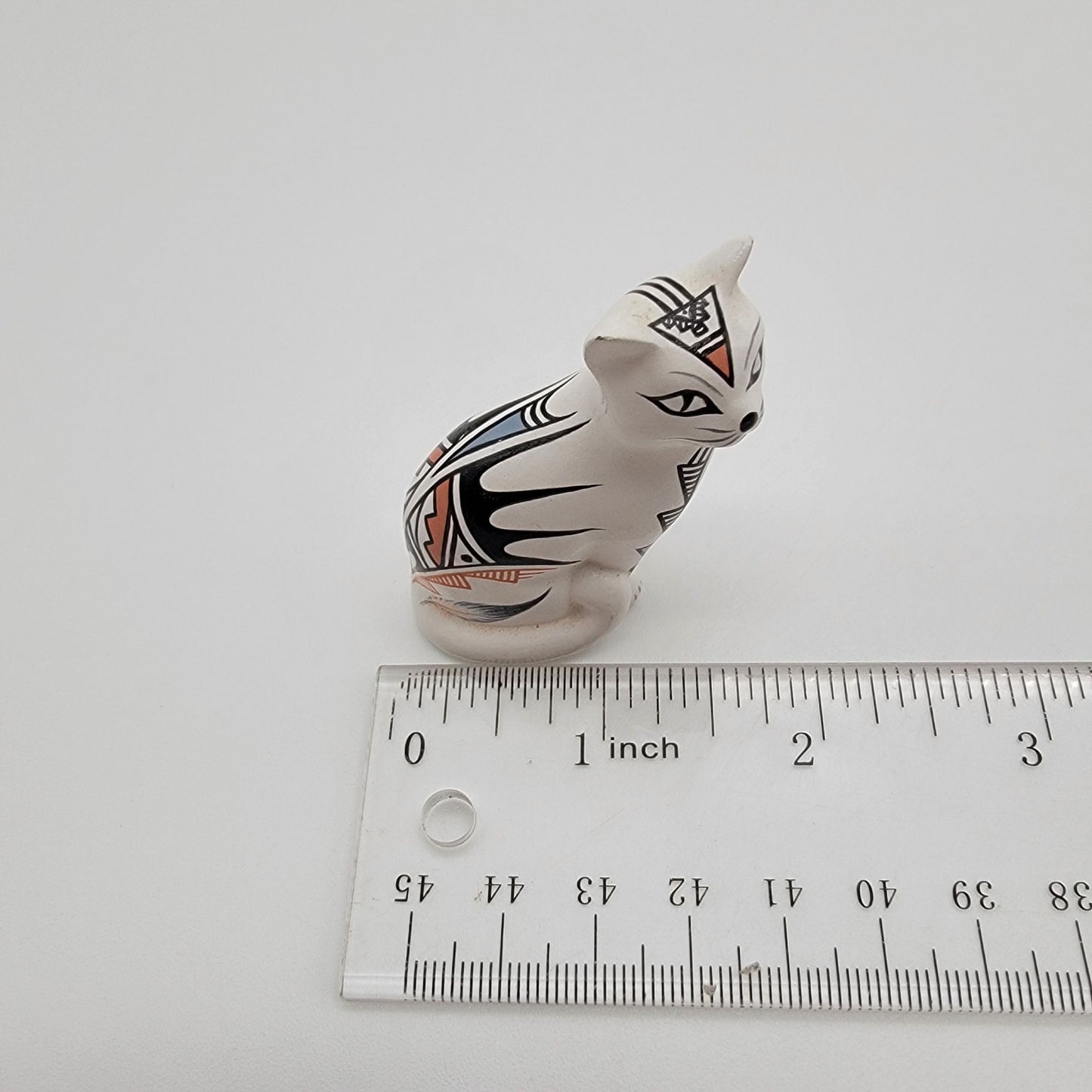 Set of 3 Vintage J.F. Gachupin Jemez Pueblo Art Pottery Miniature Cats