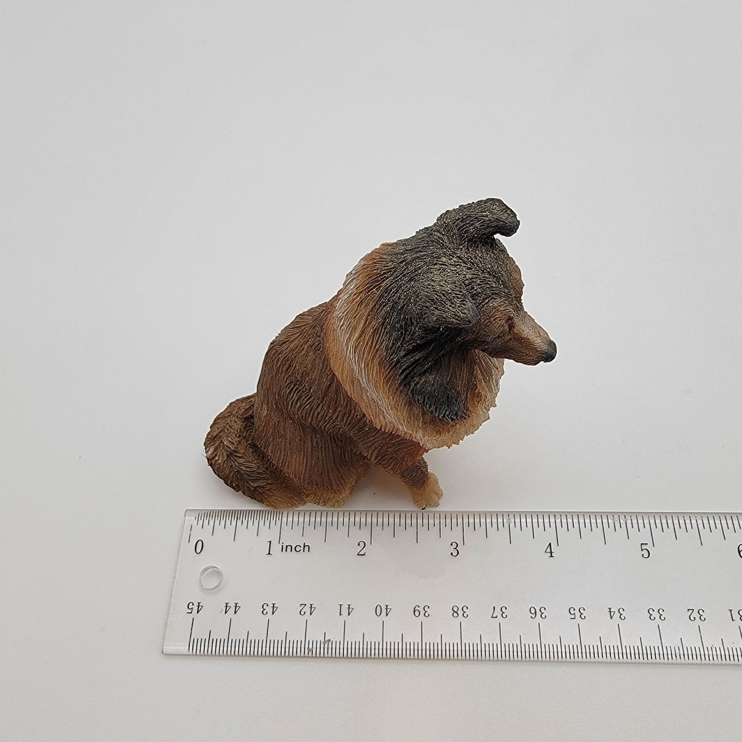 Vintage Living Stone Rough Collie Dog Figurine