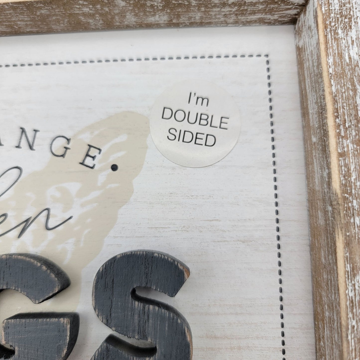 Double-Sided Rustic Chicken & Eggs Wall Art