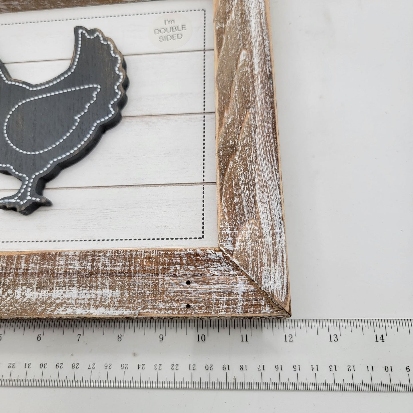 Double-Sided Rustic Chicken & Eggs Wall Art