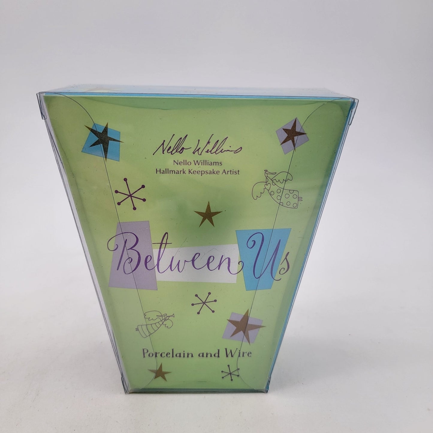 2002 Hallmark Keepsake Porcelain & Wire Ornament By Nello Williams "Between Us Dreams Have Wings" NOS