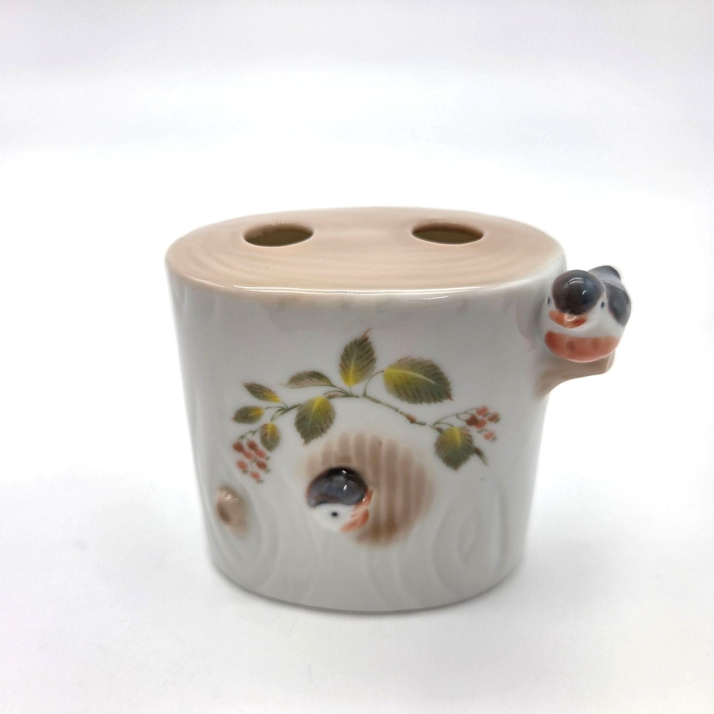Vintage 3 Pc Takahashi Japan Birds Bathroom Set