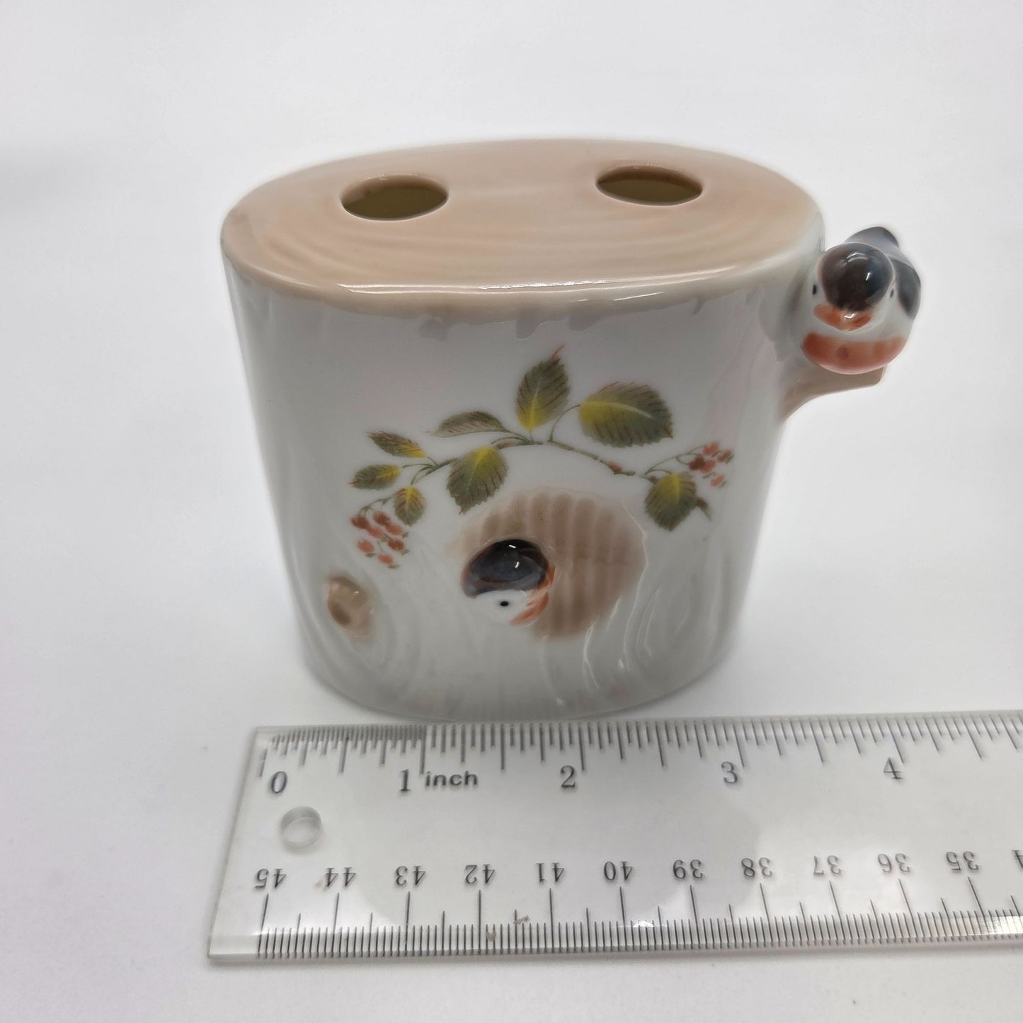 Vintage 3 Pc Takahashi Japan Birds Bathroom Set