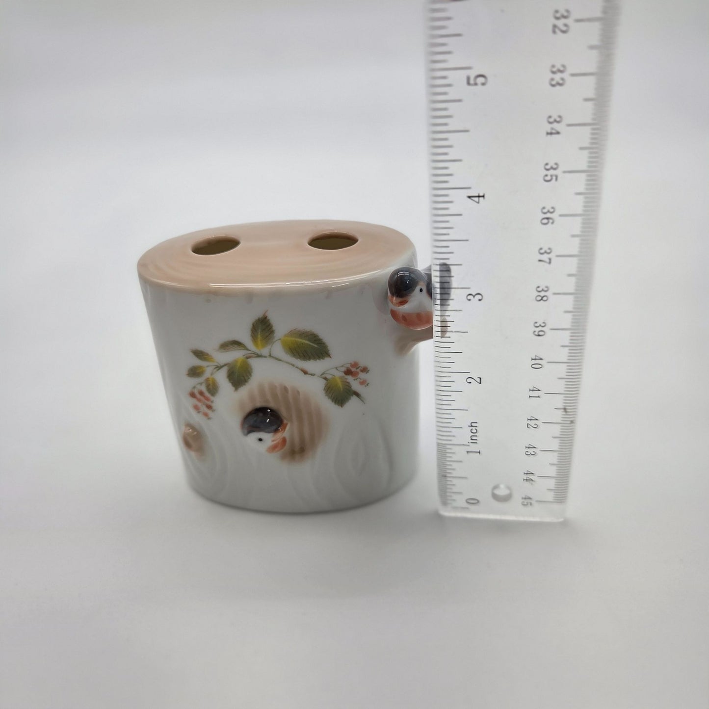 Vintage 3 Pc Takahashi Japan Birds Bathroom Set