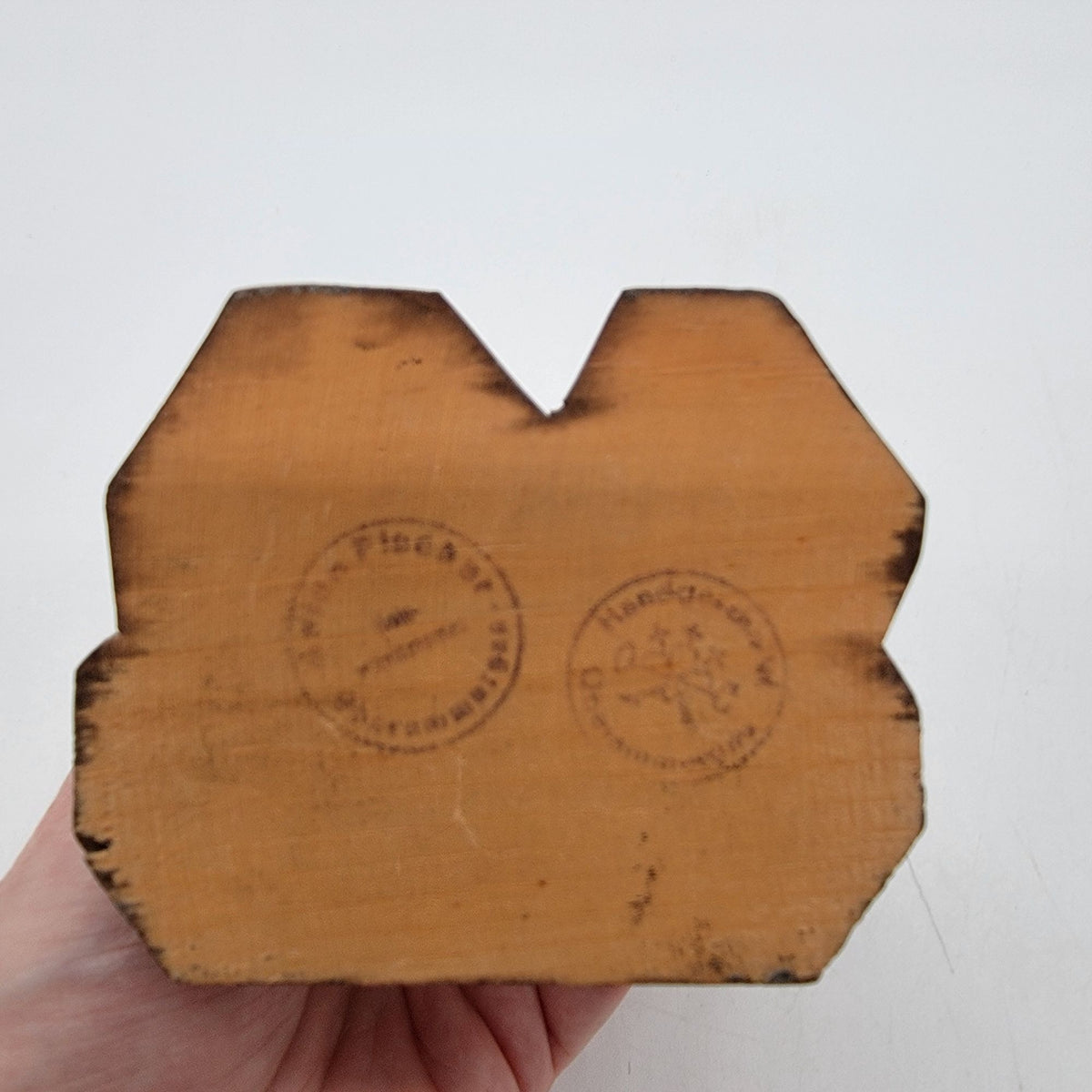Vintage German Carved Wood Deer Fawn Figurine