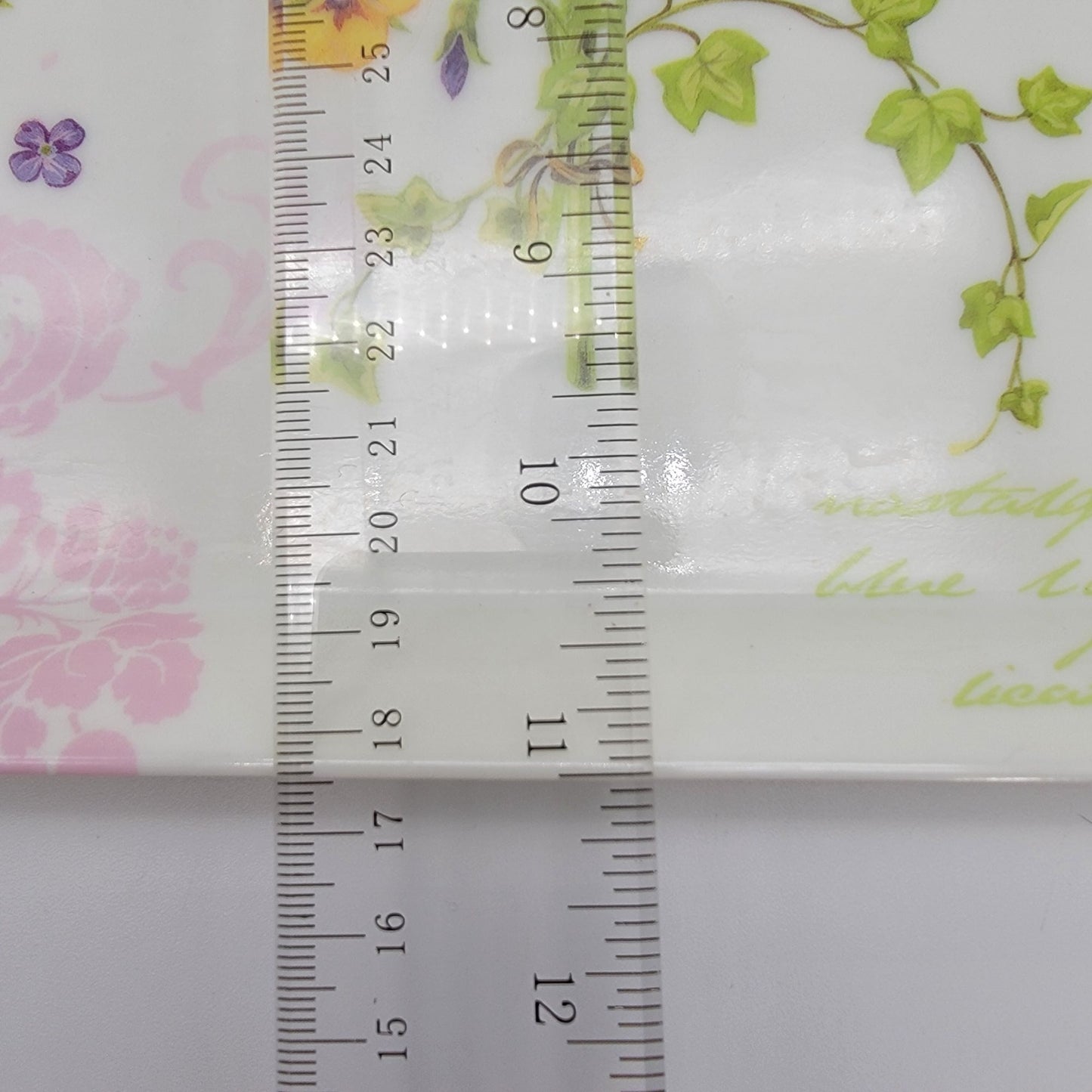 Home Essentials Melamine Serving Tray Flowers