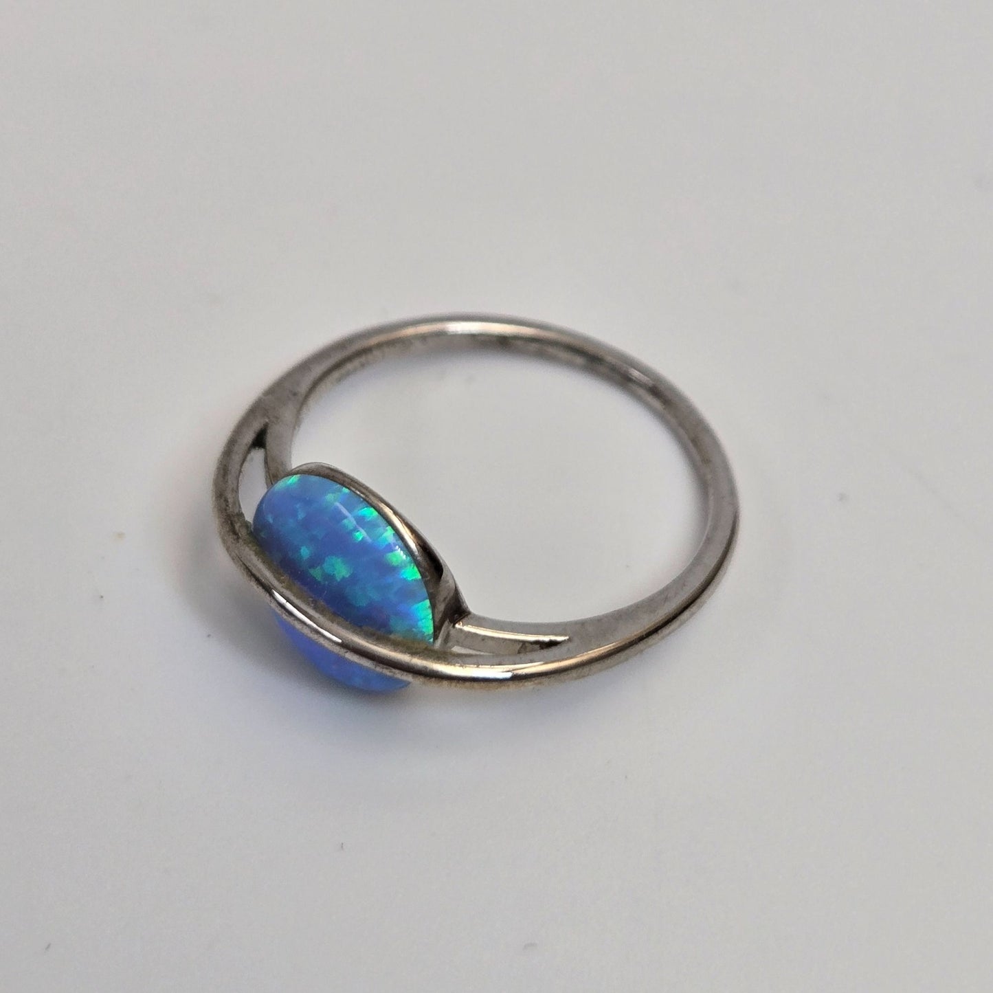 Pura Vida Opal Saturn Silver-Plated Ring Size 6