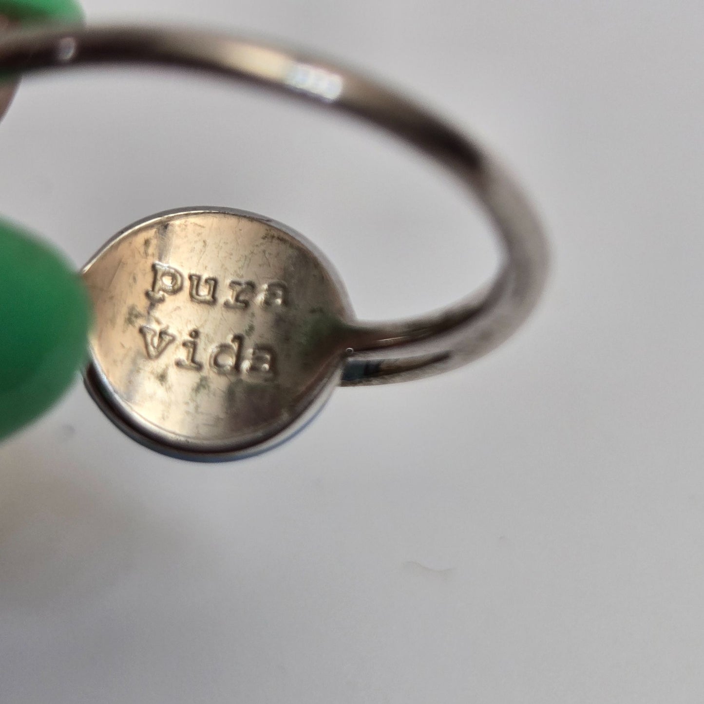Pura Vida Opal Saturn Silver-Plated Ring Size 6