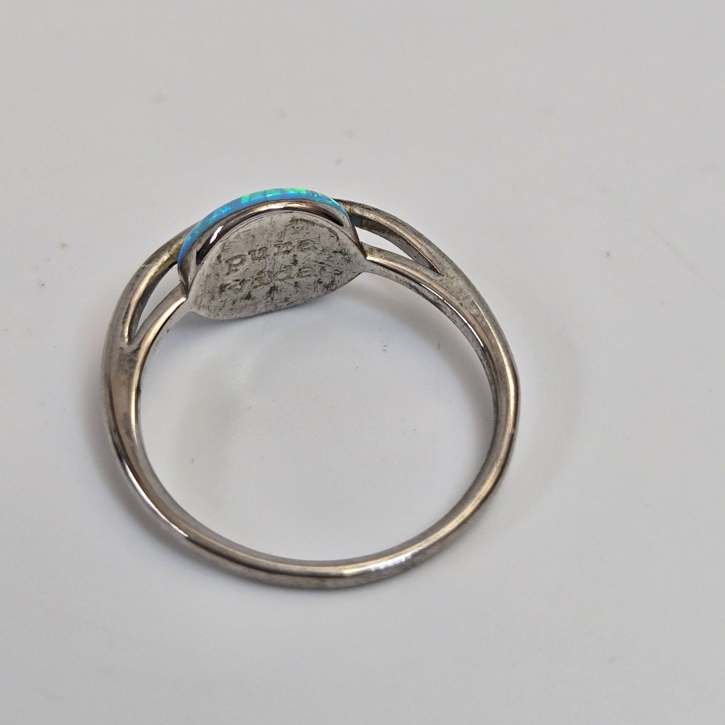 Pura Vida Opal Saturn Silver-Plated Ring Size 6