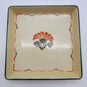 Mid-Century Aluminia Faience Square Dish Morganfrue by Nils Thorsson