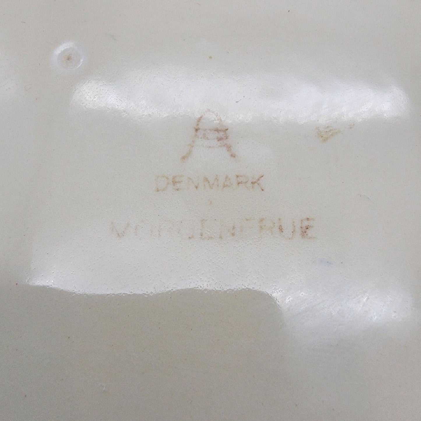 Mid-Century Aluminia Faience Square Dish Morganfrue by Nils Thorsson