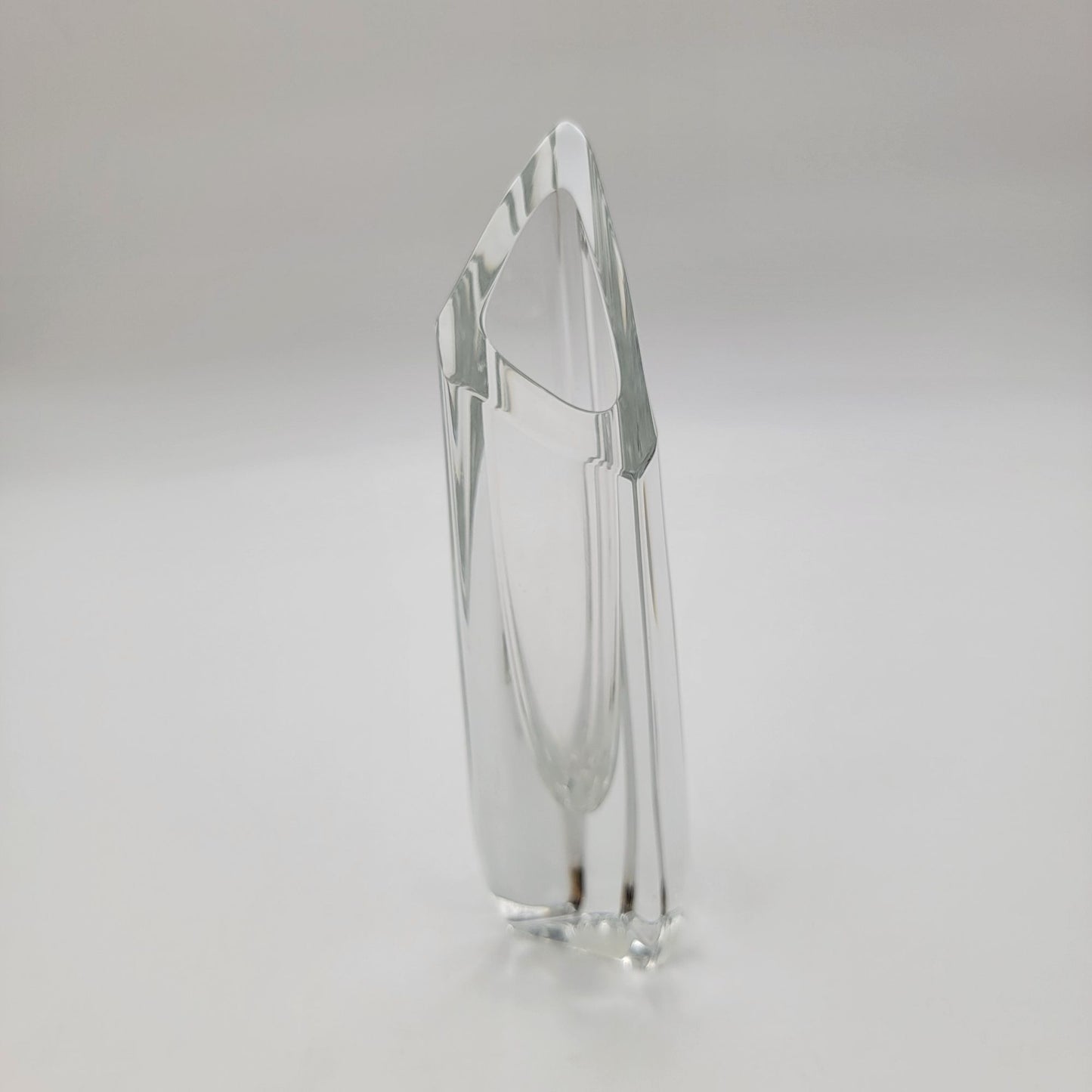 Baccarat Vintage Crystal Rose Pattern Bud Vase With Original Red Box