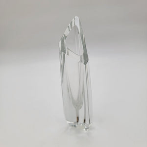 Baccarat Vintage Crystal Rose Pattern Bud Vase With Original Red Box