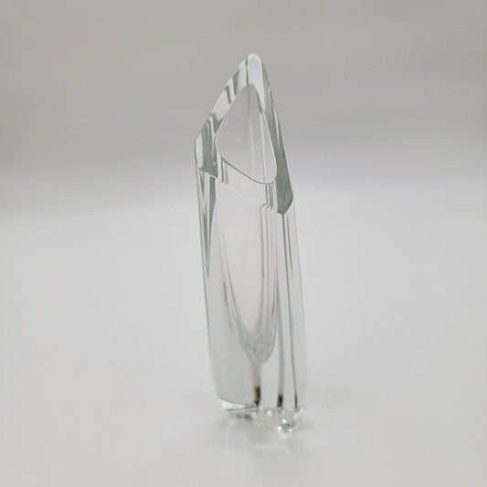 Baccarat Vintage Crystal Rose Pattern Bud Vase With Original Red Box