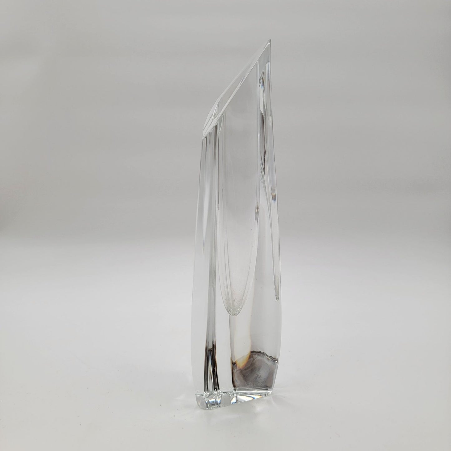 Baccarat Vintage Crystal Rose Pattern Bud Vase With Original Red Box