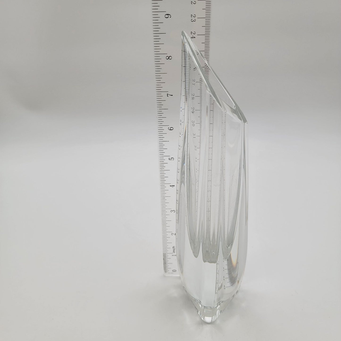 Baccarat Vintage Crystal Rose Pattern Bud Vase With Original Red Box