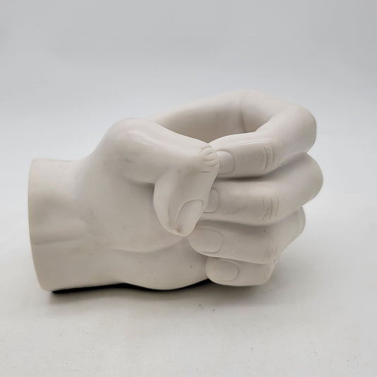 Porcelain Fist-Shaped Vase Or Planter